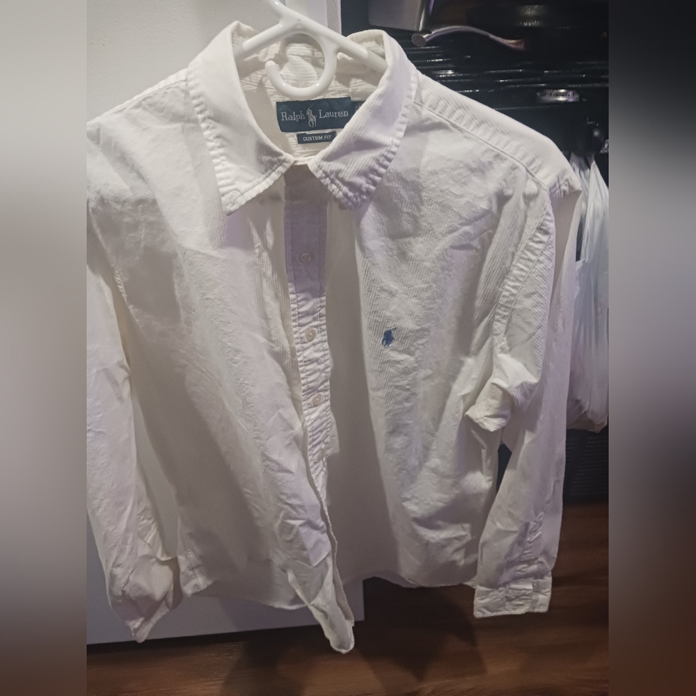 ralph loren xl white dress shirt